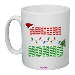 Tazza in ceramica con frase: auguri nonnoM 8x10