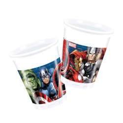 Bicchiere plastica ML 200 Avengers cf. 8