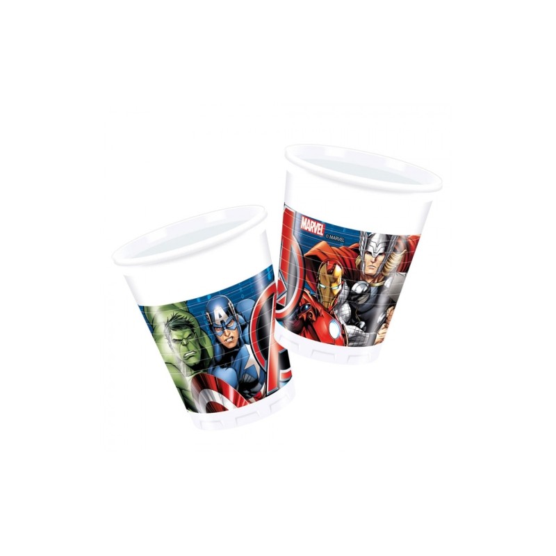 Bicchiere plastica ML 200 Avengers cf. 8