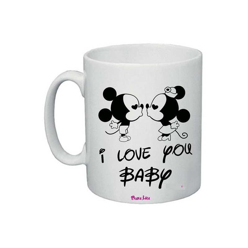 Tazza in ceramica con frase: I love you baby