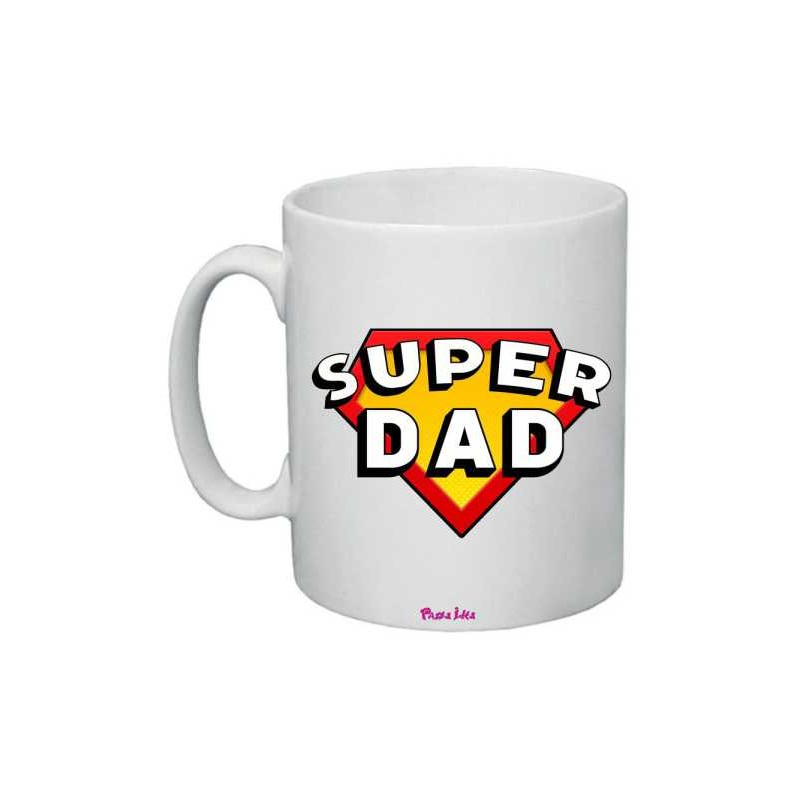 tazza 8x10 con scritta super dad