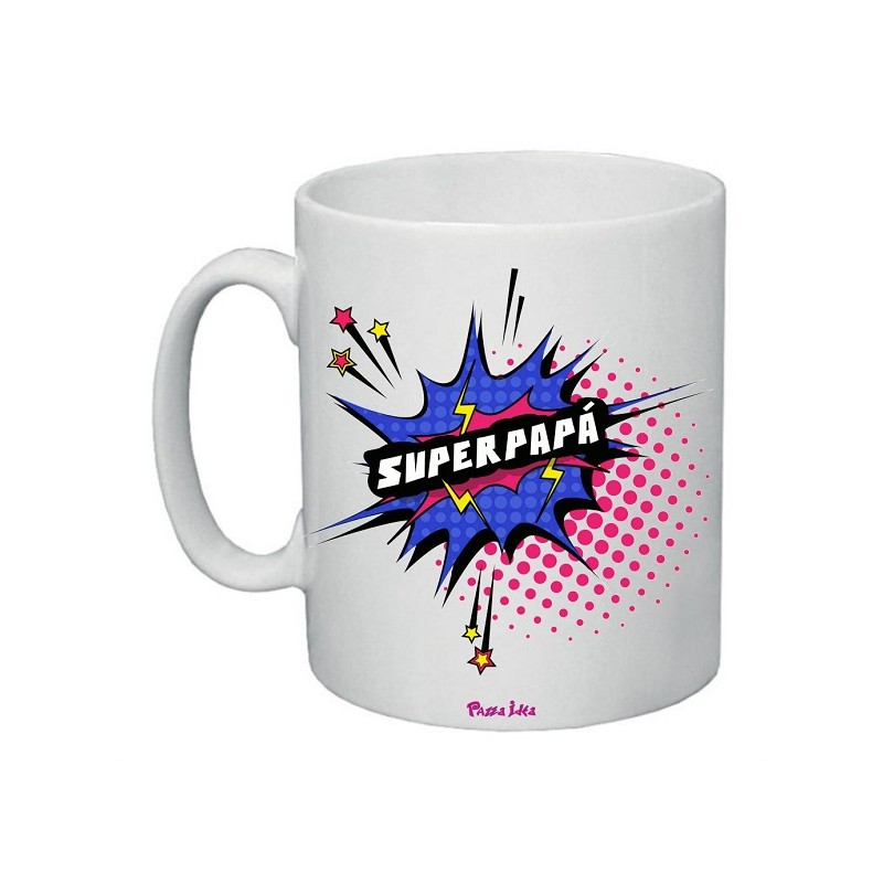 Tazza in ceramica con frase: superpapà