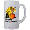 Boccale in vetro ml 500 con stampa happy halloween