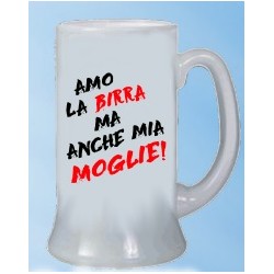 Boccale sposi Amo la birra...