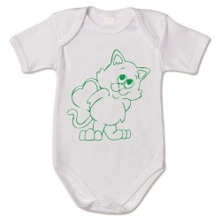 body bianco bambino con disegno orsetto