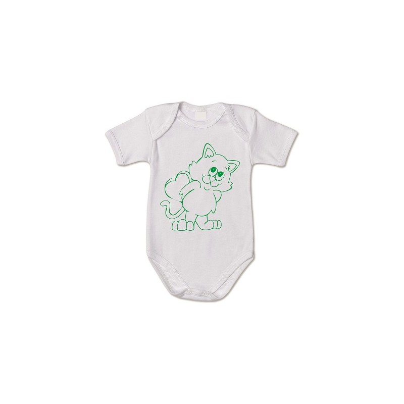 body bianco bambino con disegno orsetto