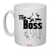 tazza in ceramica con scritta the boss