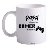 Tazza in ceramica con stampa papà gamer festa del papà