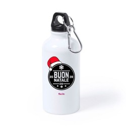 borraccia in alluminio 750 ml natale con augurio natalizio