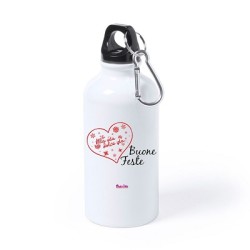 borraccia in alluminio 750 ml natale con dedica alla dolce zia