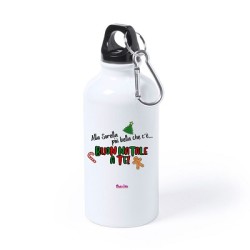 borraccia in alluminio 750 ml natale con dedica alla sorella più bella che c'è