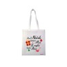 Borsa in poliestere con frase: Amica mia, buon natale.M 36x40