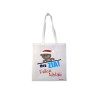 Borsa in poliestere con frase: hey zia felice nataleM 36x40