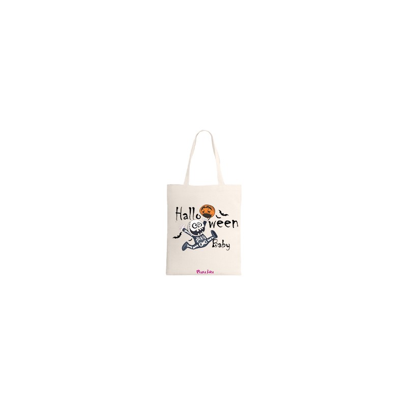 Borsa shopping con stampa halloween baby