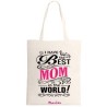 Borsa shopping con stampa i have the best mom in the world festa della mamma