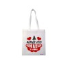 borsa shopping in poliestere  amore mio buon Natale cm 40x37