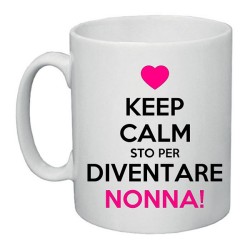 tazza in ceramica keep calm sto per diventare nonna