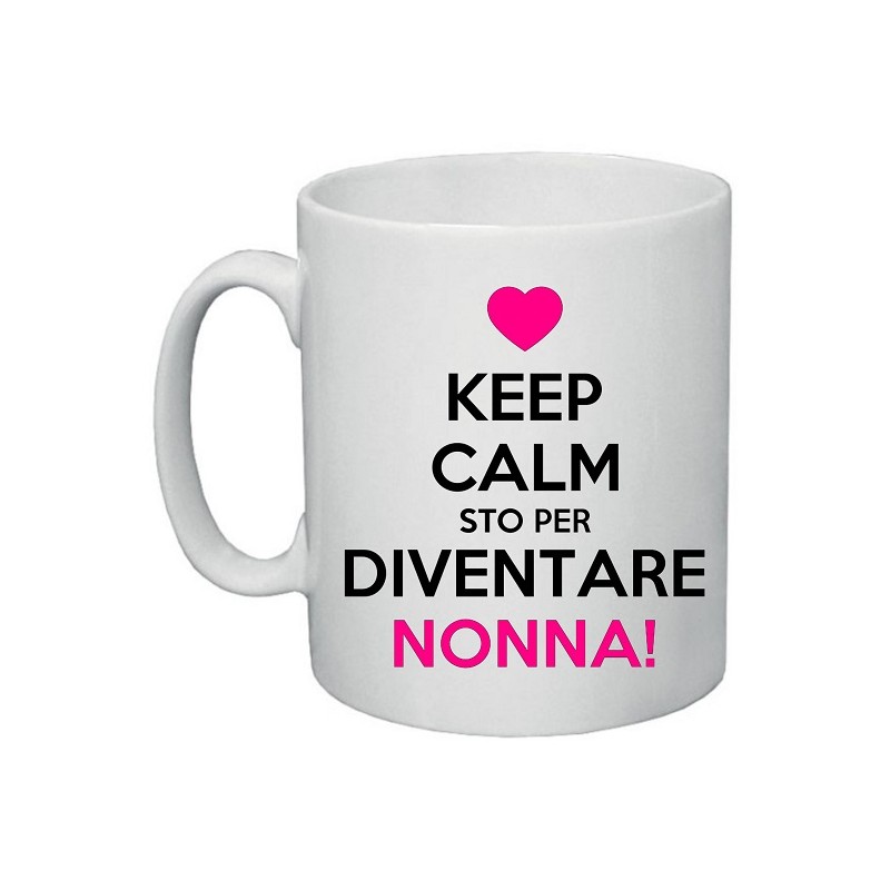 tazza in ceramica keep calm sto per diventare nonna