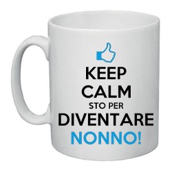 tazza in ceramica keep calm sto per diventare nonno!