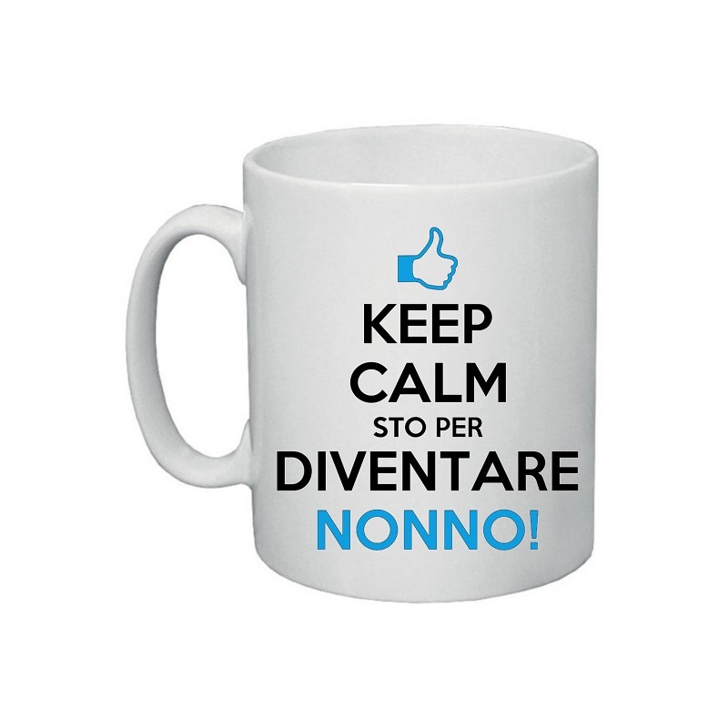 tazza in ceramica keep calm sto per diventare nonno!