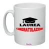 tazza in ceramica laurea con congratulazioni