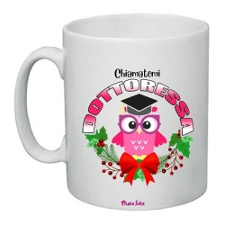 tazza in ceramica laurea con scritta chiamatemi dottoressa