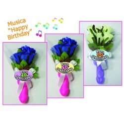 BOUQUET MUSICALE COMPLEANNOORDINE MINIMO 3 PZ. ASSORTITI