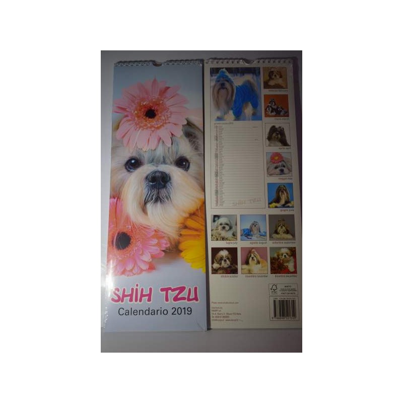 calendario  cani  shih tzu cm 42x14,5