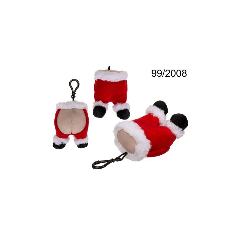  Babbo Natale in peluche con suono scoreggino, ca. 11 cm, su headercardEAN 4029811440115