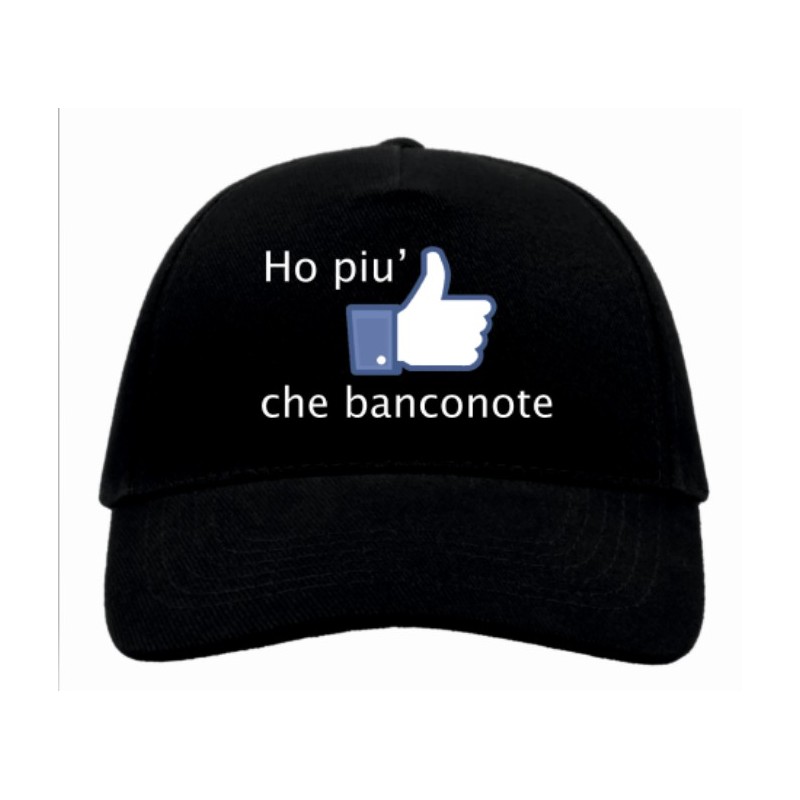 CAPPELLINO CON VISIERA HO PIU MI PIACE CHE BANCONOTE