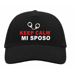 CAPPELLINO CON VISIERA KEEP CALM MI SPOSO