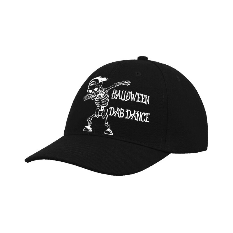 Cappellino nero con stampa halloween dab dance