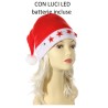 Cappello babbo natale con luci