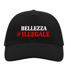 cappello cappellino visiera  scritta bellezza -illegale