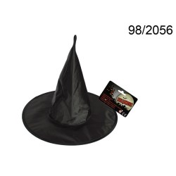 Cappello da strega in plastica ca. 42 cm, misura unica, con headecard, 12096/PALEAN 4029811359486