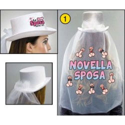 cappello sposa con velo