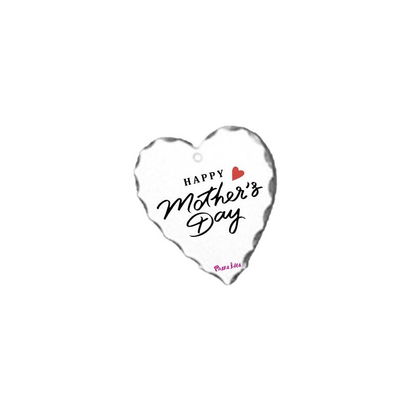 Ciondolo a cuore con stampa happy mother's day festa della mamma