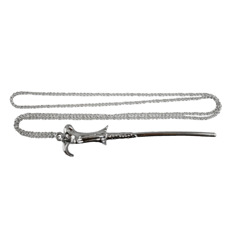 Collana Metallo Silver Bacchetta Woldemord