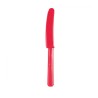 Coltello in plasica rosso conf.10 pezzi