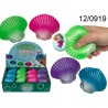 Conchiglia antistress con Sirena, ca. 9 cm, 4 colori ass., 12 pz. per display