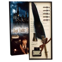 Confezione Penna Nera Ad Inchiostro Harry Potter