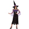 Costume strega con ragnatele viola