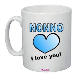 Tazza in ceramica nonno I love you cm 8x10