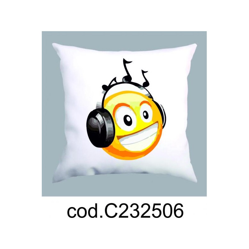 Cuscini smile (emotion Dj cm 40x40 in poliestere)