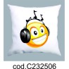 Cuscini smile (emotion Dj cm 40x40 in poliestere)