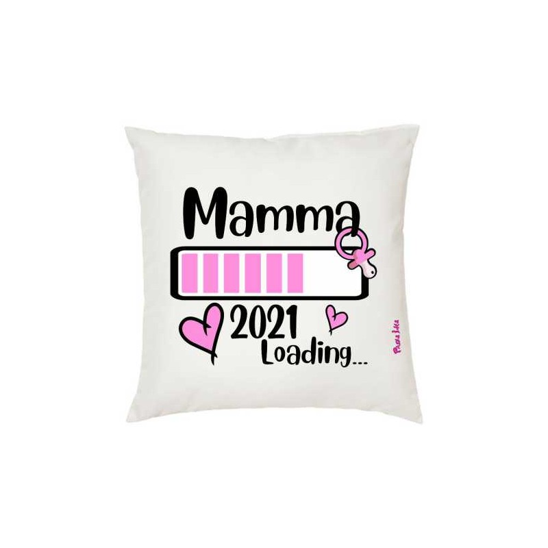 cuscino 40x40 cm festa della mamma con scritta mamma 2021 loading