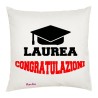 cuscino 40x40 con congratulazioni per la tua laurea