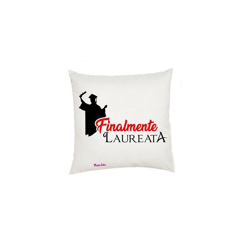 cuscino 40x40 laurea con dedica per lei