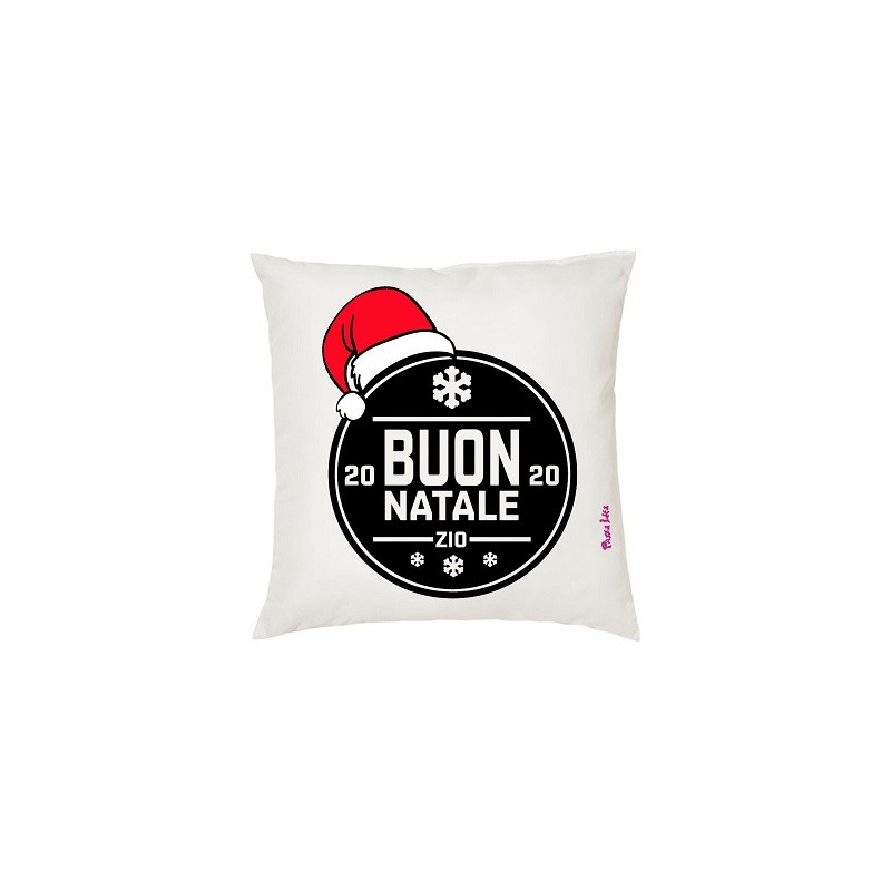 cuscino 40x40 natalizio con augurio di buon natale