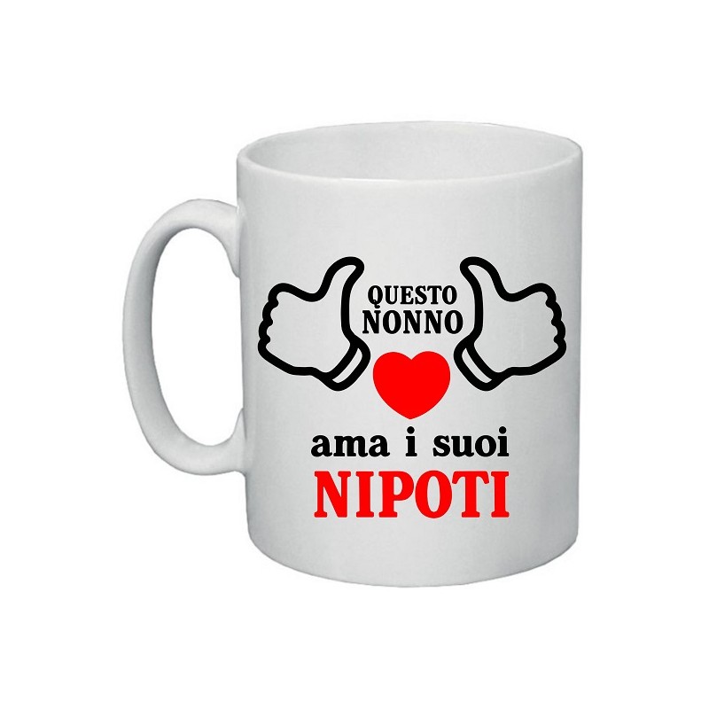 tazza in ceramica questo nonno ama i suoi nipoti